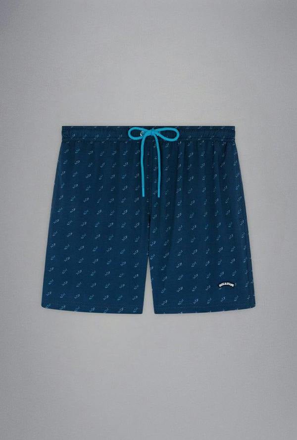 Paul & Shark Swim Shorts with Shark Print