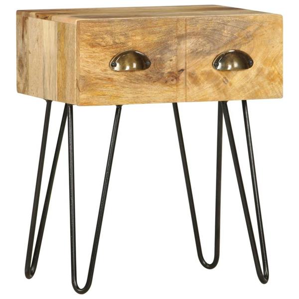 Berkfield Bedside Cabinet 40x30x50 cm Solid Mango Wood