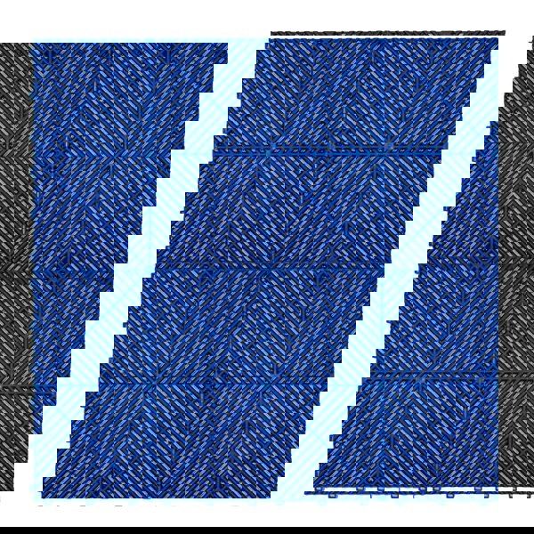 Monstershop Vented Garage Floor Tiles x 120 With Edges - Blue
