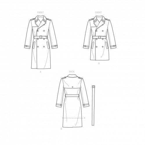 Simplicity Sewing Pattern 9389, Coats for Men, AA (34-36-38-40-42) - Intermediate