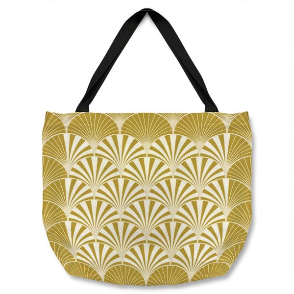 Benjamin Tate Design Golden Semi Circles Tote bag