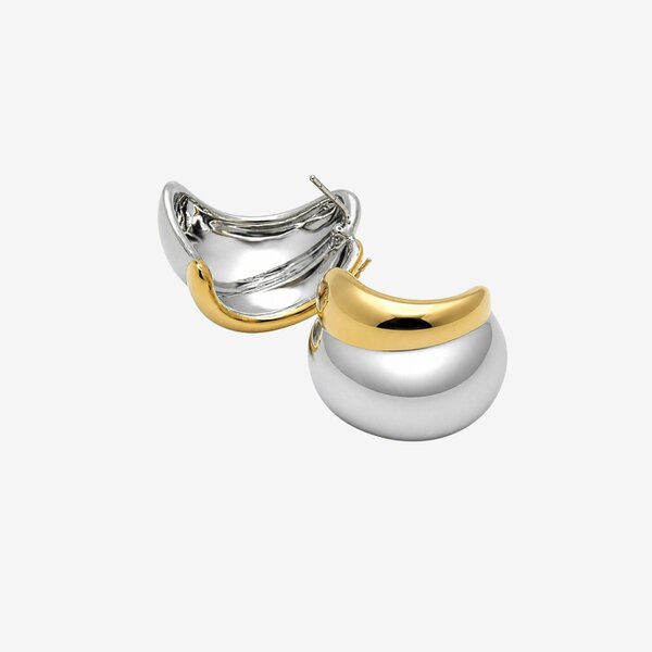 Uchi & Soto Nami Mixed Metals Oversized Stud Earrings