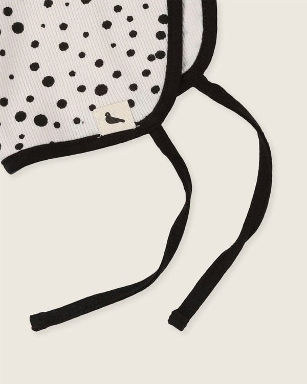 Cream Abstract Spot Print Bonnet - image 3