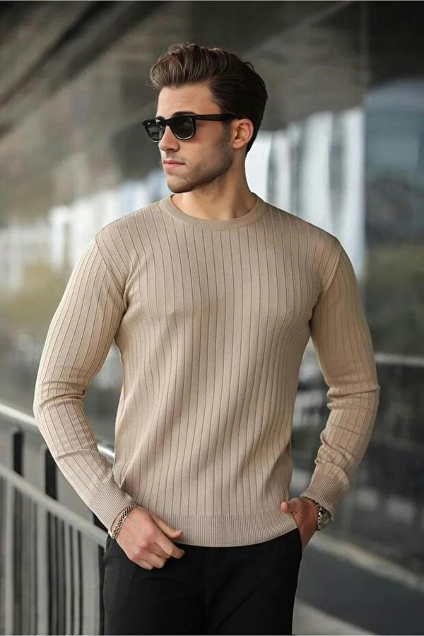 WOVCOR Crew Neck Long Sleeve Men's Sweater