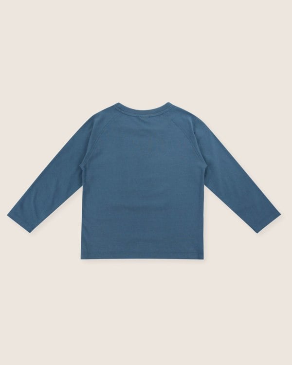 Blue Bear Face Print Top - image 4