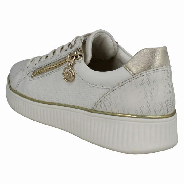Remonte Ladies Remonte Everyday Casual Leather Trainers D2E00