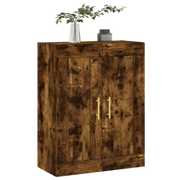 Berkfield Wall Mounted Cabinet Smoked Oak 69.5x34x90 cm Engineered Wood