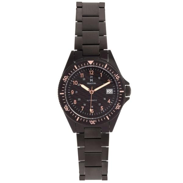 Heritor Automatic Calder Bracelet Watch w/Date - Black - HERHS2805