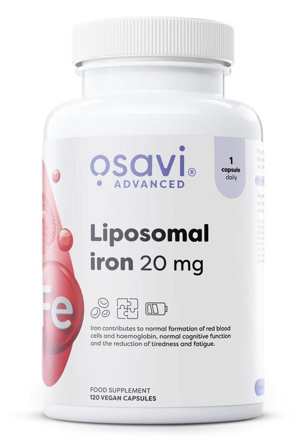 Osavi Liposomal Iron, 20mg - 120 vegan caps