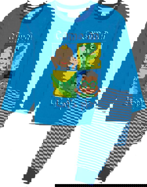 Cocomelon Boys Blue Long Sleeve Long Leg Pyjama Set