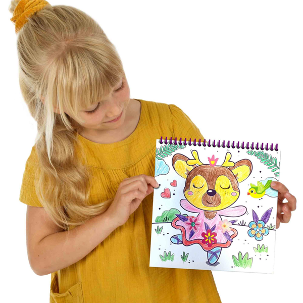SES Creative Activity colouring book glitter 3 in 1