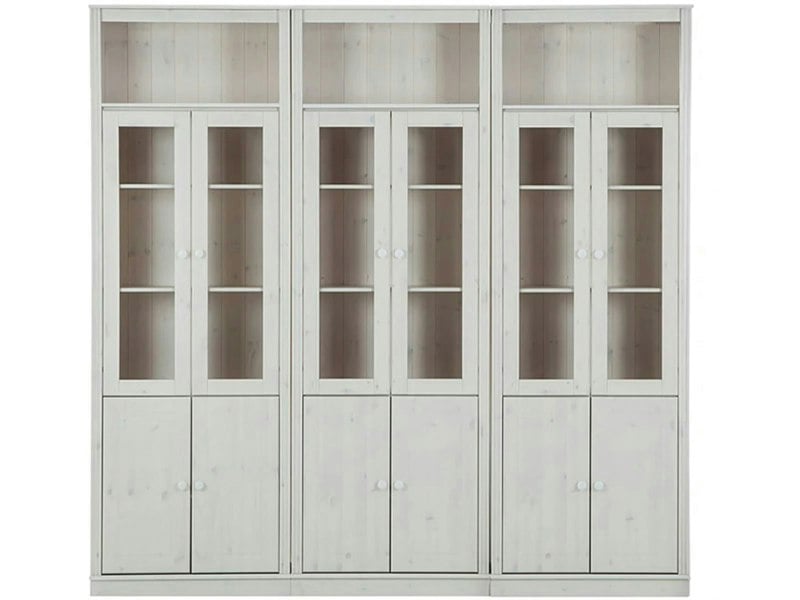 Dorel Home Anita Wall Unit 8 white lacquer