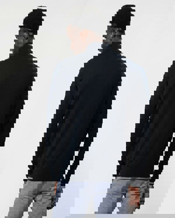 GANT Mens Classic Cotton Half Zip Jumper - 433 Evening Blue