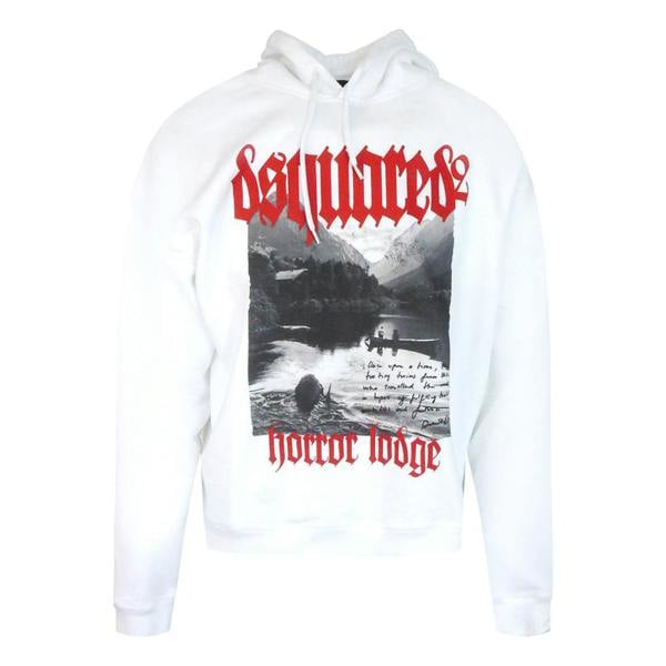 Dsquared2 Graphic Print Hoodie White