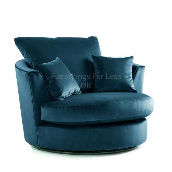 Brooklyn Plush Velvet Swivel Chair - 4