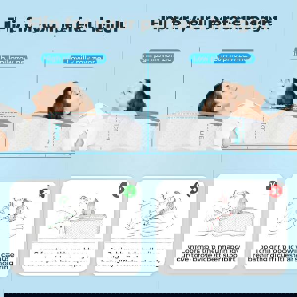 Lavio Ergonomic Cervical Memory Foam Pillow for Neck Pain Relief Cool Breathable