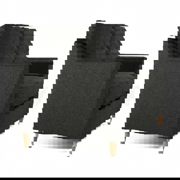 Furnishings For Less Baxter Tufted Fabric 2 Seater Sofa