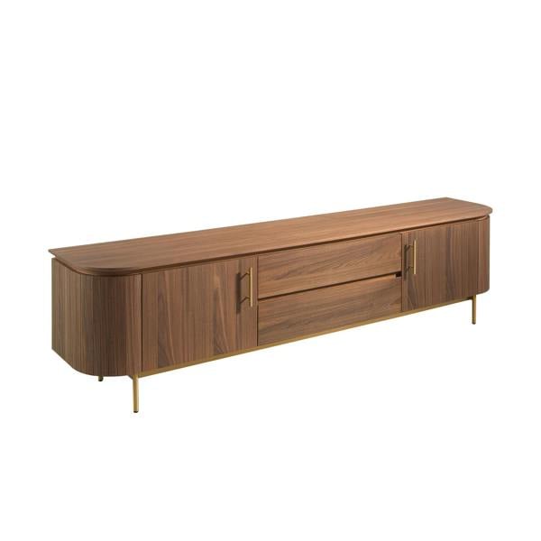 Angel Cerdá TV Stand Walnut and Golden Polished Steel 3227