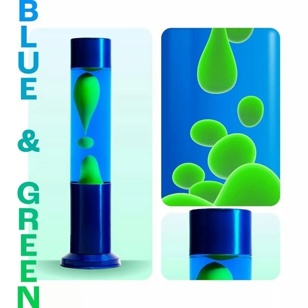 Nova Lava Lamp Blue w/Blue Liquid Green Wax