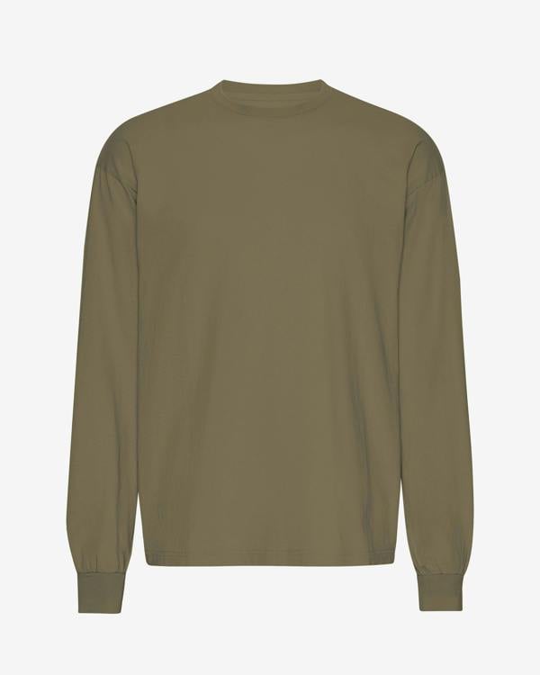 Colorful Standard Oversized Organic Long Sleeve T-Shirt - Dusty Olive