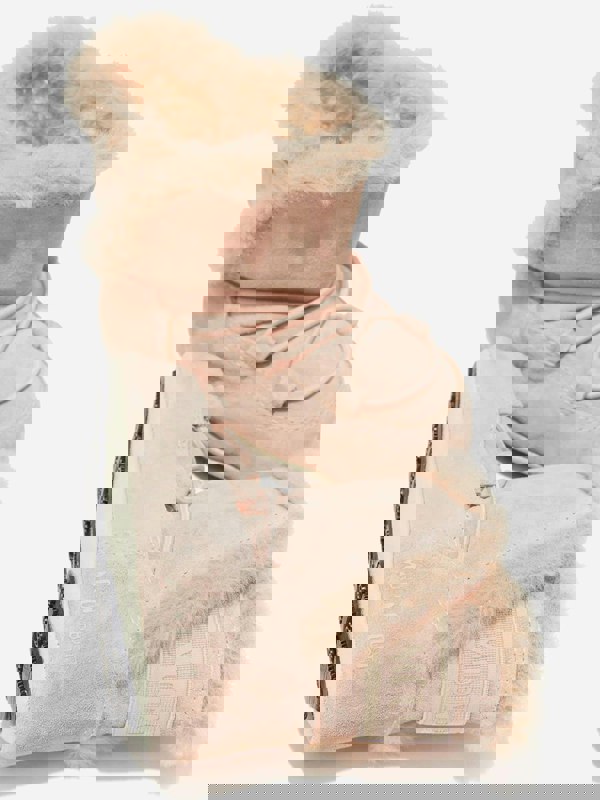 Moon Boot Baby Girls Suede Crib Boots in Pink