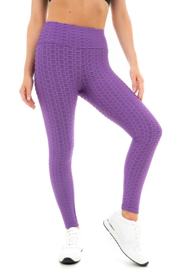 Smart Living Women's Honeycomb Waffle Leggings - Purple