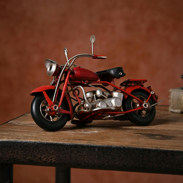 Harvey Makin Ornament - Red Motorbike