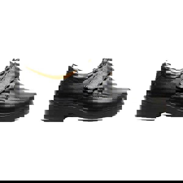 Roamers Mens Extra Wide Fitting Touch Fastening Casual Shoes - Black