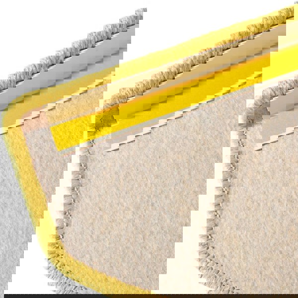 Modern Plain Yellow Rug – Soft Short Pile