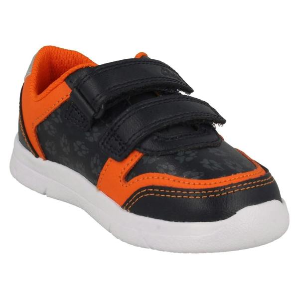 Clarks Boys Clarks Light Weight Fox Detailed Shoes Ath Dot T