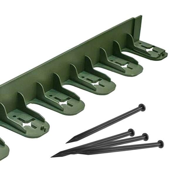Flexible Lawn and Garden Edging with Ground Spikes Easy Install