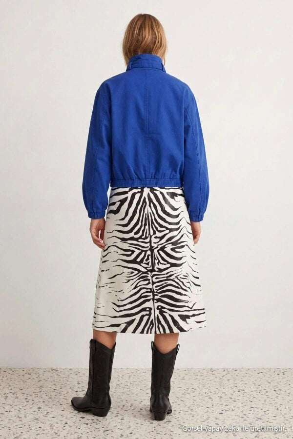 WOVCOR Midi Satin Skirt