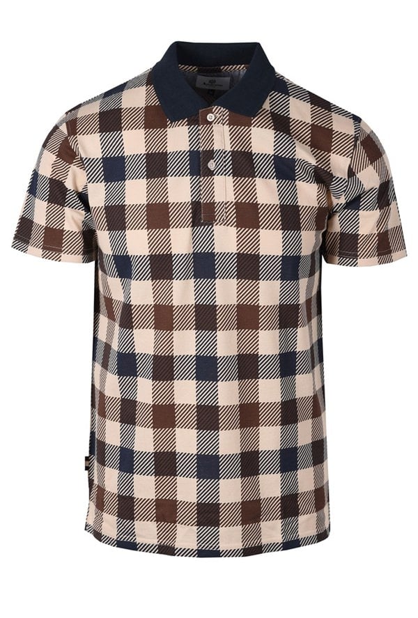 Aquascutum Men's Macro Check Polo Shirt