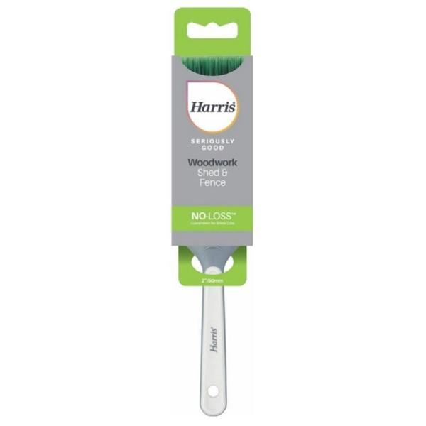 Harris Seriously Good Shed And Fence Paint Brush - Green/White - 