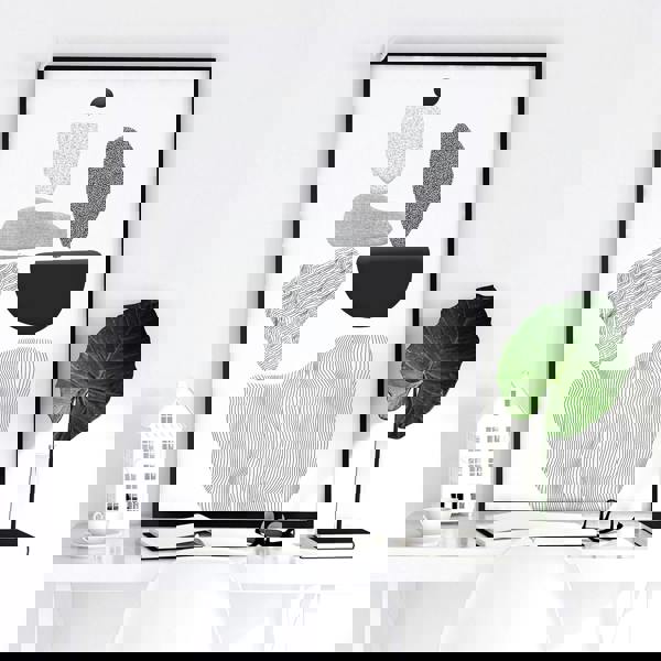 Contemporary Artwork For Living Room | Set of 3 wall art prints