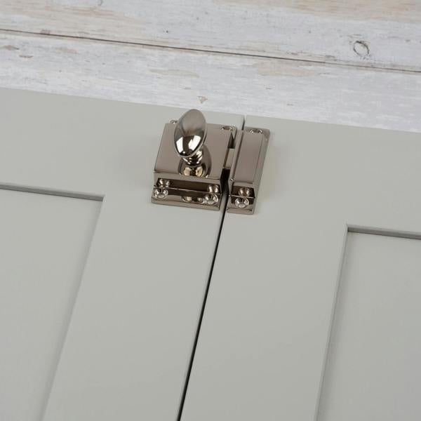 Handle & Home Polished Nickel Traditional Cabinet Latch