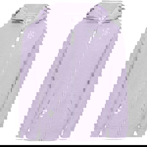 Lazy Jacks Girls Textured Full Zip Hoodie - Lilac