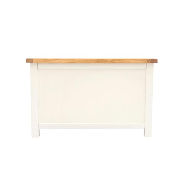 Maggiori Off White Blanket Box Ottoman