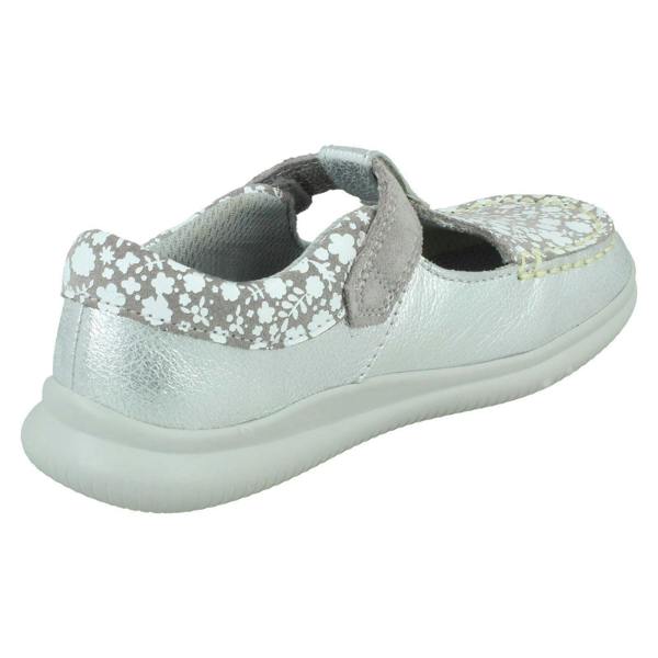 Clarks Girls Clarks Casual T-Bar Shoes Cloud Rosa