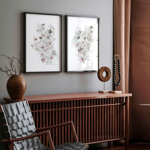 Botanicals art | Set of 2 wall art prints