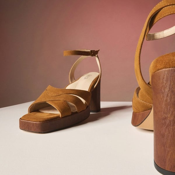 Heather tan heels for bunions photography