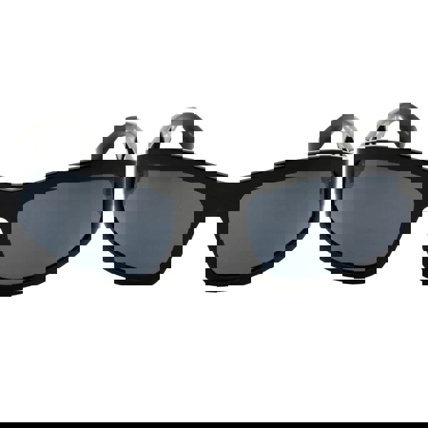 Moschino Grey Lens Bold Logo Black Sunglasses One Size