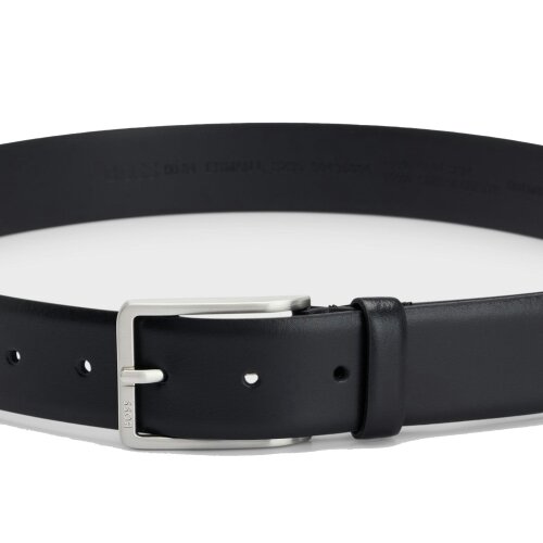 BOSS Erman Italian Leather Belt Black