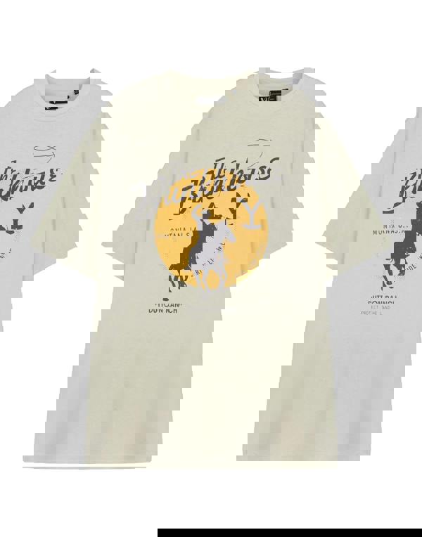 Yellowstone Mens Beige The Bunkhouse Short Sleeved T-Shirt