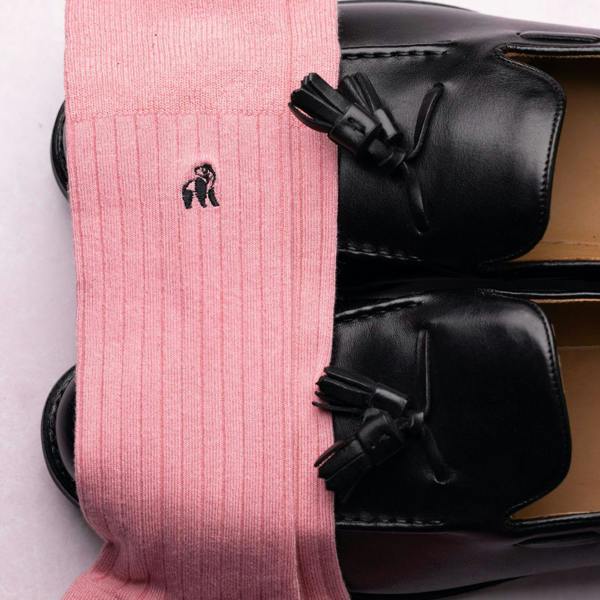 Swole PandaSocks SingleRibbed Bamboo Socks, Light PinkBoxers & Briefs