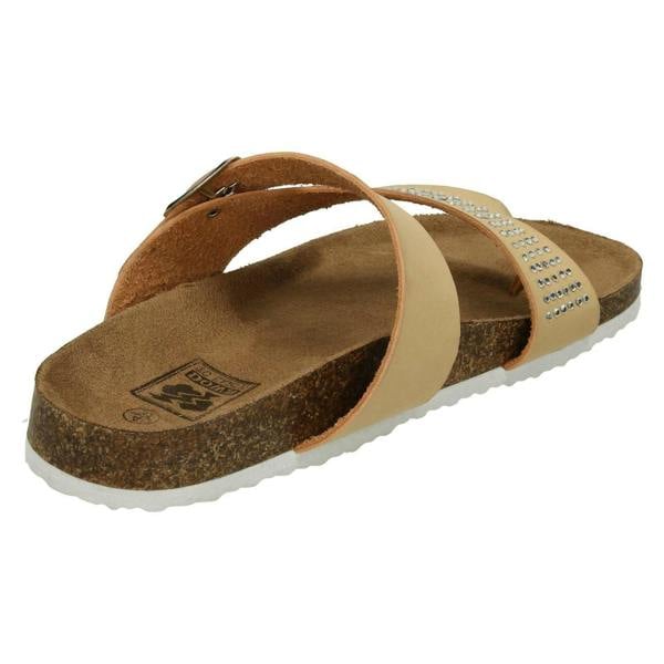 Down to Earth Ladies Down To Earth Diamante Toe Loop Sandals