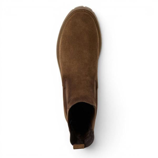 Tamaris Womens Brown Leather High Chelsea Ankle Boots - 25427-41