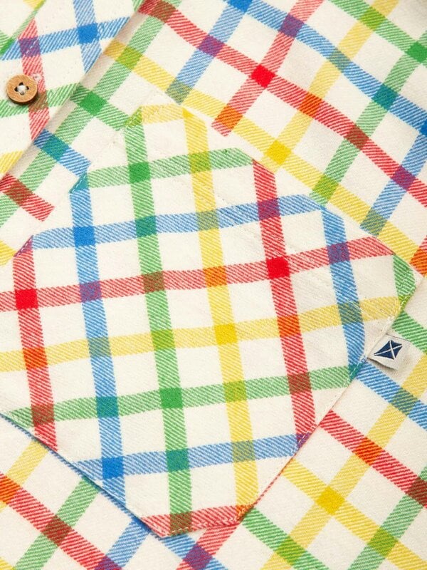 Kite Womens Organic Rainbow Leigh Oversized Flannel Check Shirt