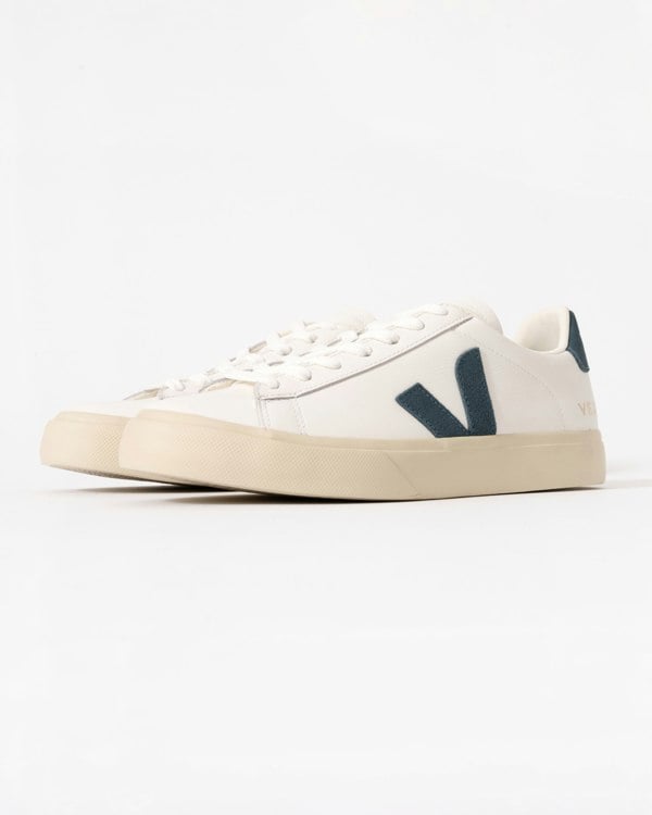 Veja Campo Leather Womens Trainers - White/California