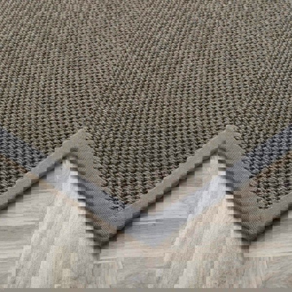 Luxurious Dark Grey Non-Slip Sisal Rug |100% Natural Fibers